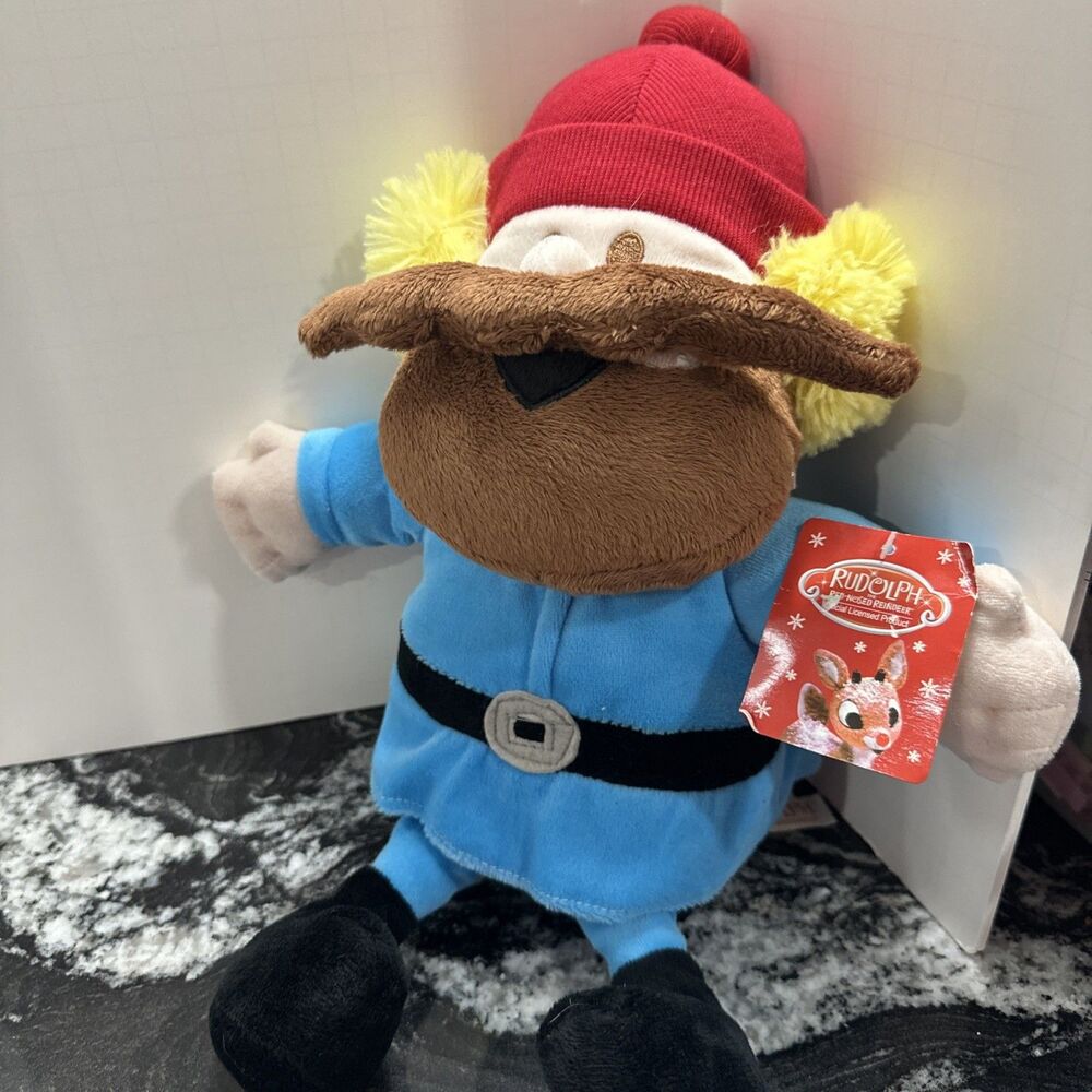 Dan Dee Yukon Cornelius Rudolph Red-Nosed Reindeer Plush 14"Stuffed New